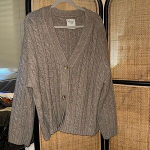 Abercrombie cable knit cardigan